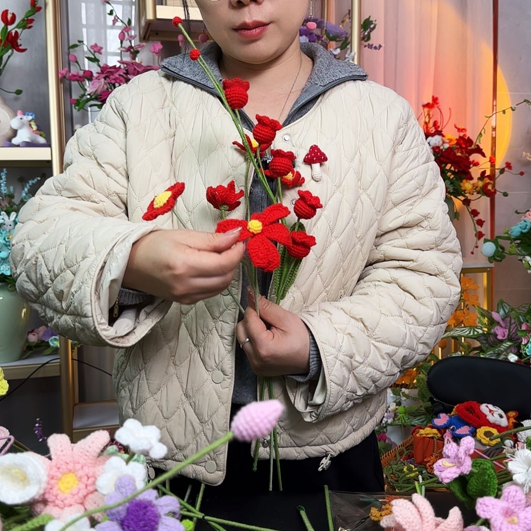 手工钩织设计花束