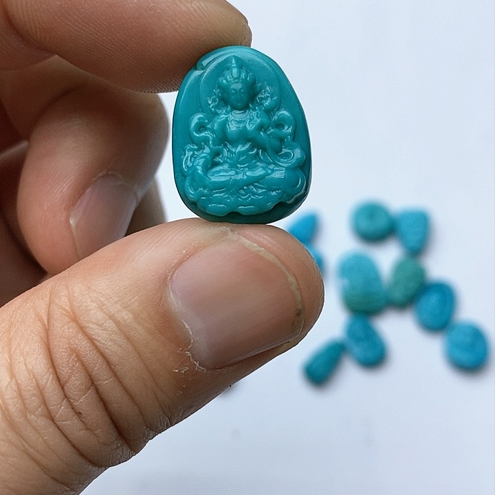 绿松石珠宝奇石未镶嵌