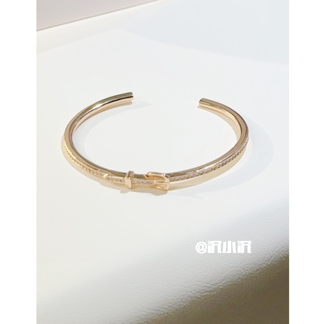 铜合金手镯  【皮带扣手镯A11】高版本气质百搭重工个性手镯