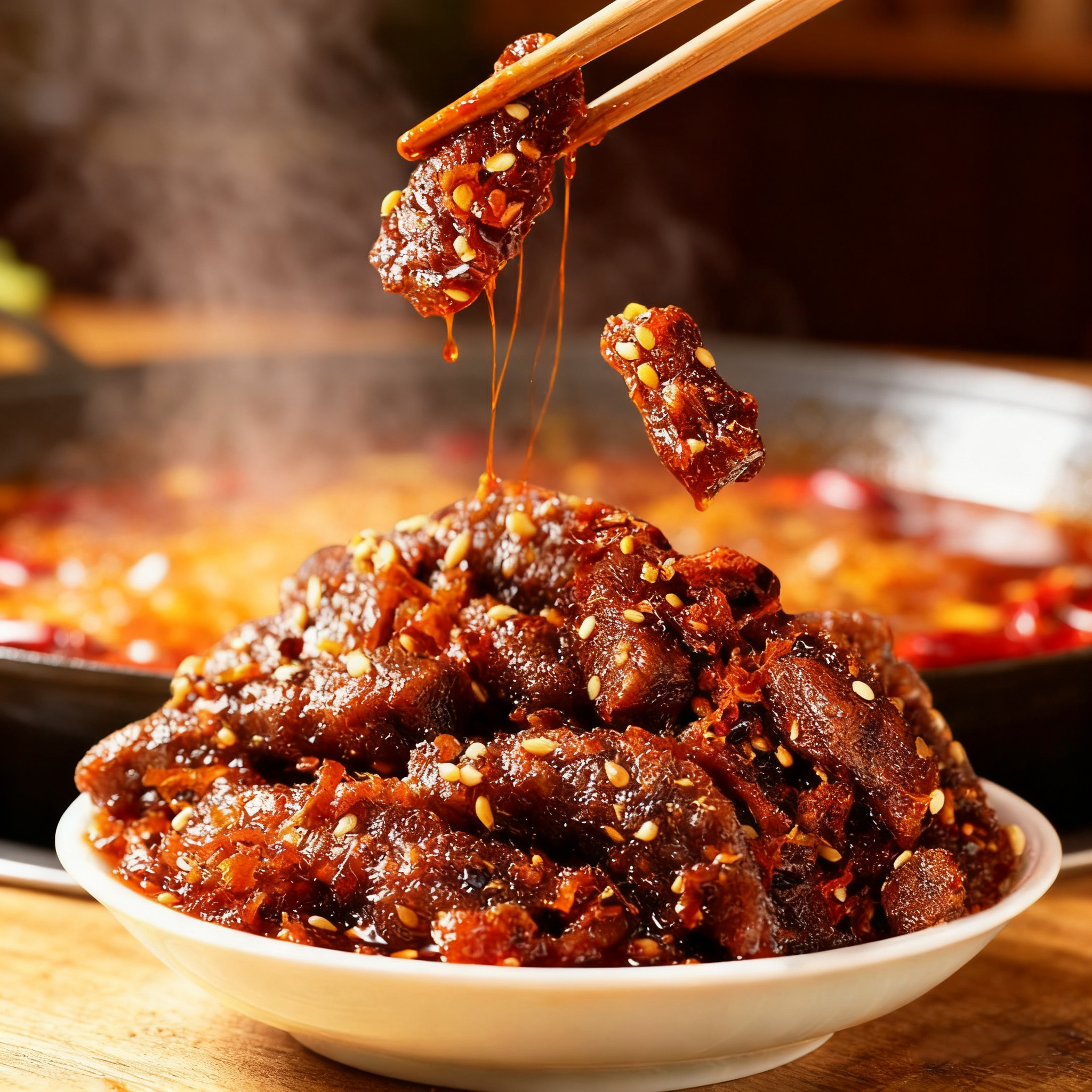 香辣芝麻孜然味牛肉干新疆特产休闲解馋即食追剧独立包装孕妈零食