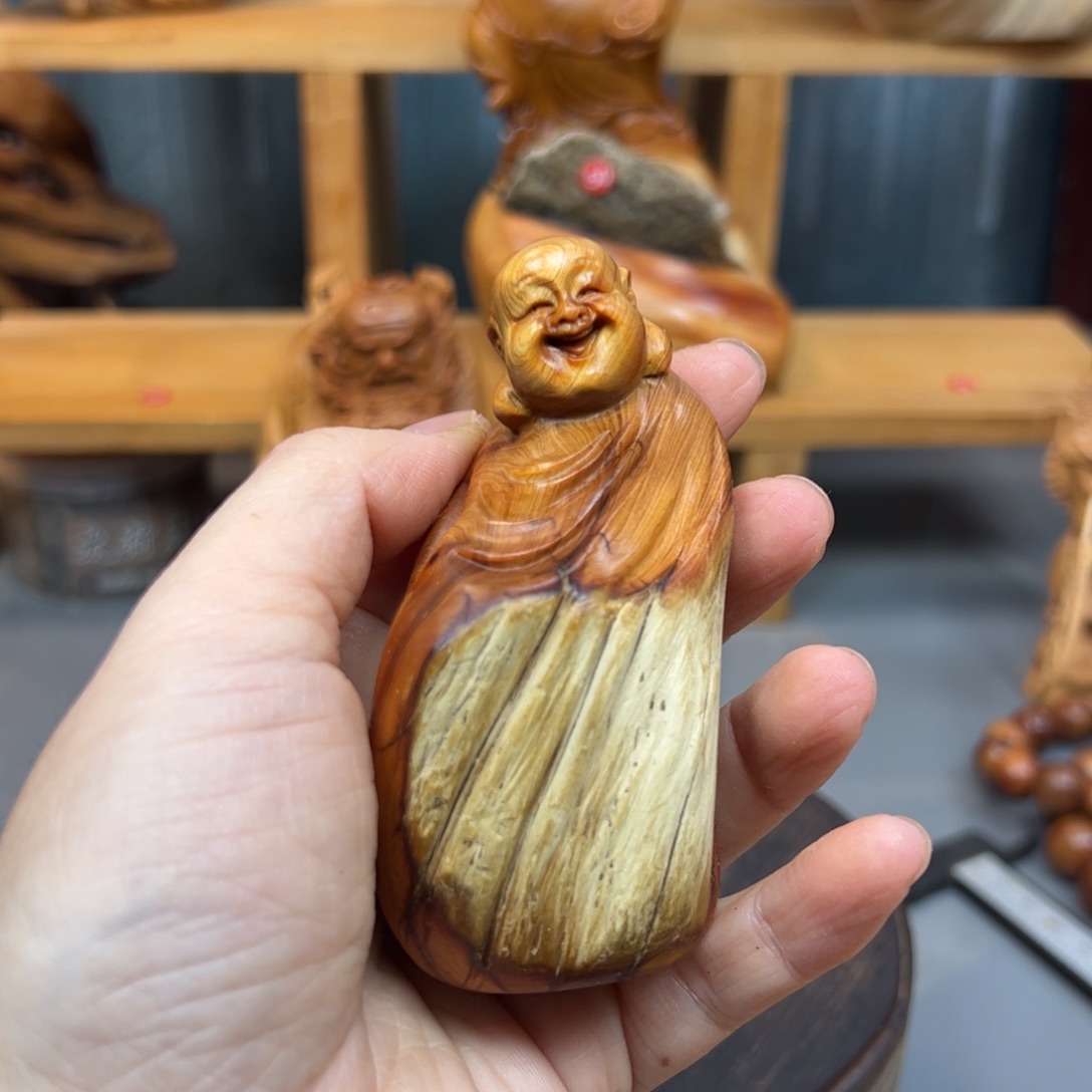 别***走柏木崖柏木摆件手把件，