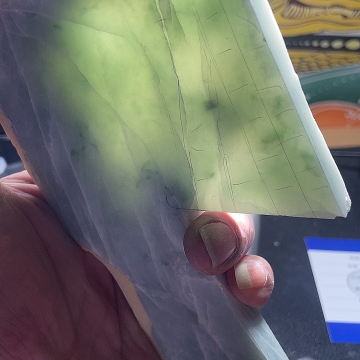 翡翠裸石翡翠材料边料8