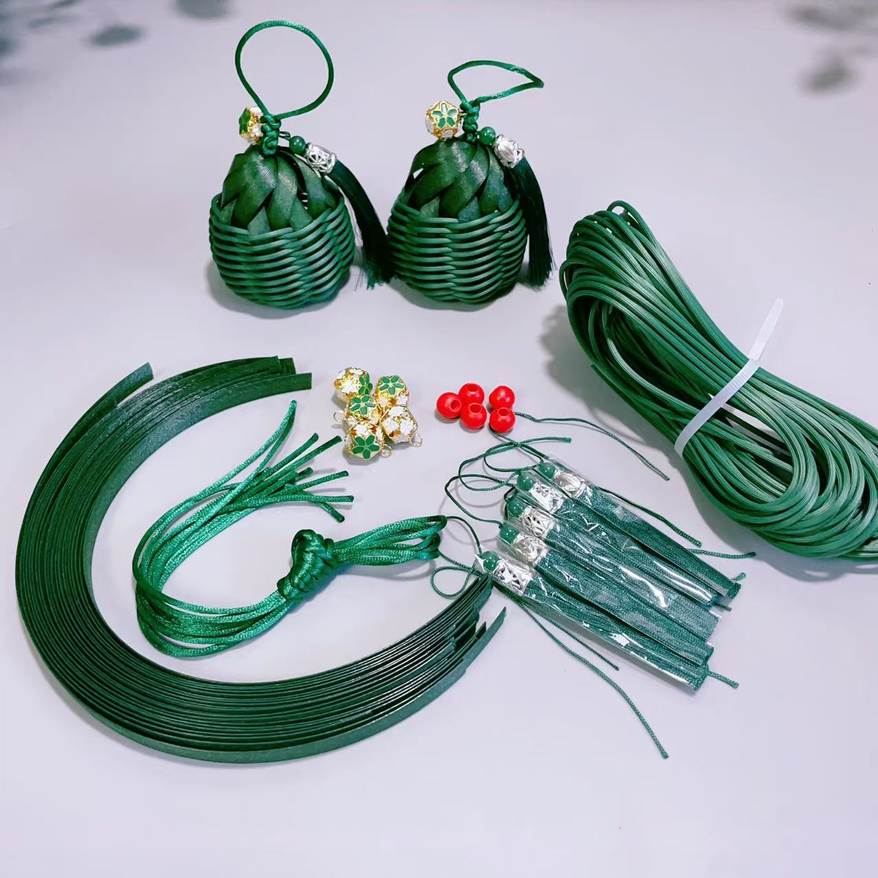 编织粽子材料包「贺儿手工」