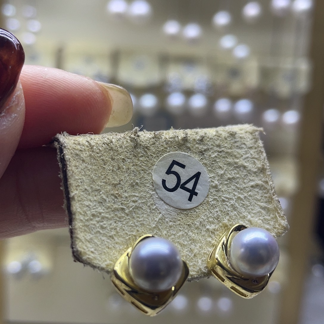 银S925镶嵌耳饰海水珍珠