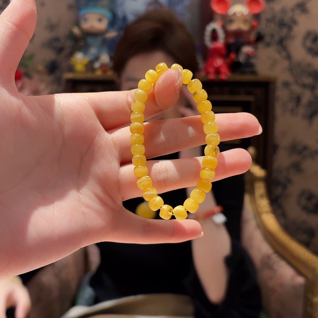 琥珀手串未镶嵌手串