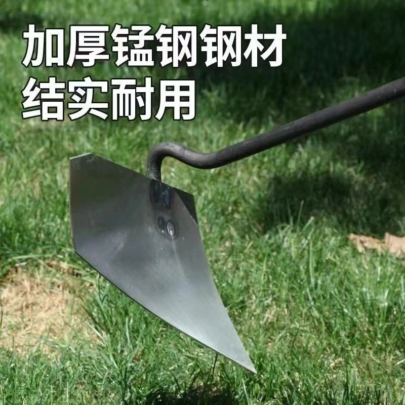 加厚锰钢犁头犁田松土神器开沟翻地农用种地耐用便携尖头种菜神器