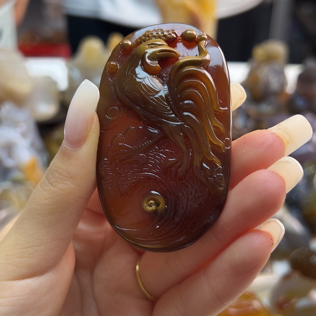 玛瑙/玉髓未镶嵌吊坠(不含链)