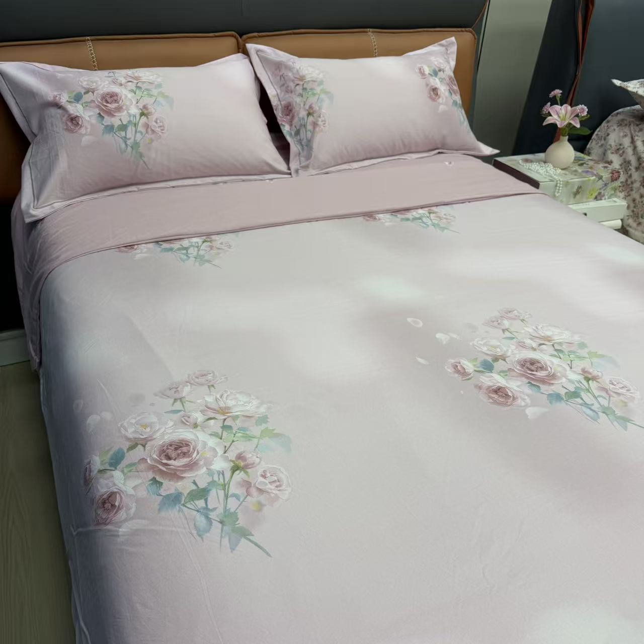 z四季超柔软细腻舒适四件套【浪漫花语】休闲大气