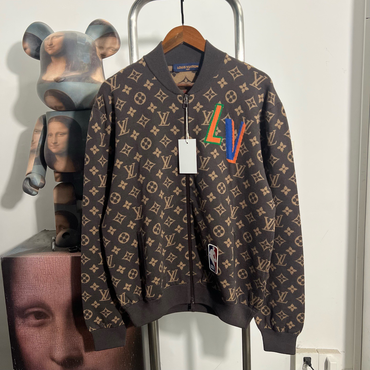 99新 LouisVuitton/路易威登 nba拉链外套AA2114 L 衣长68 胸围58