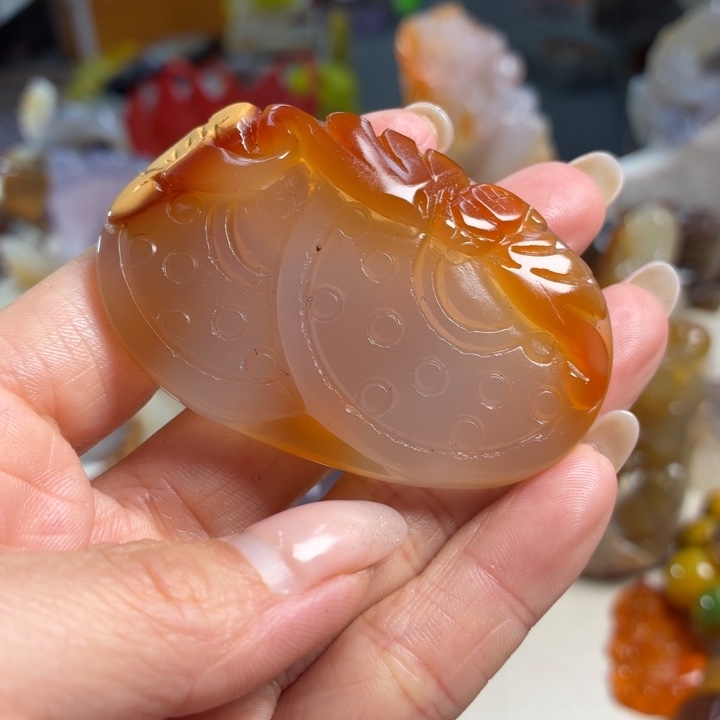 玛瑙/玉髓未镶嵌吊坠(不含链)