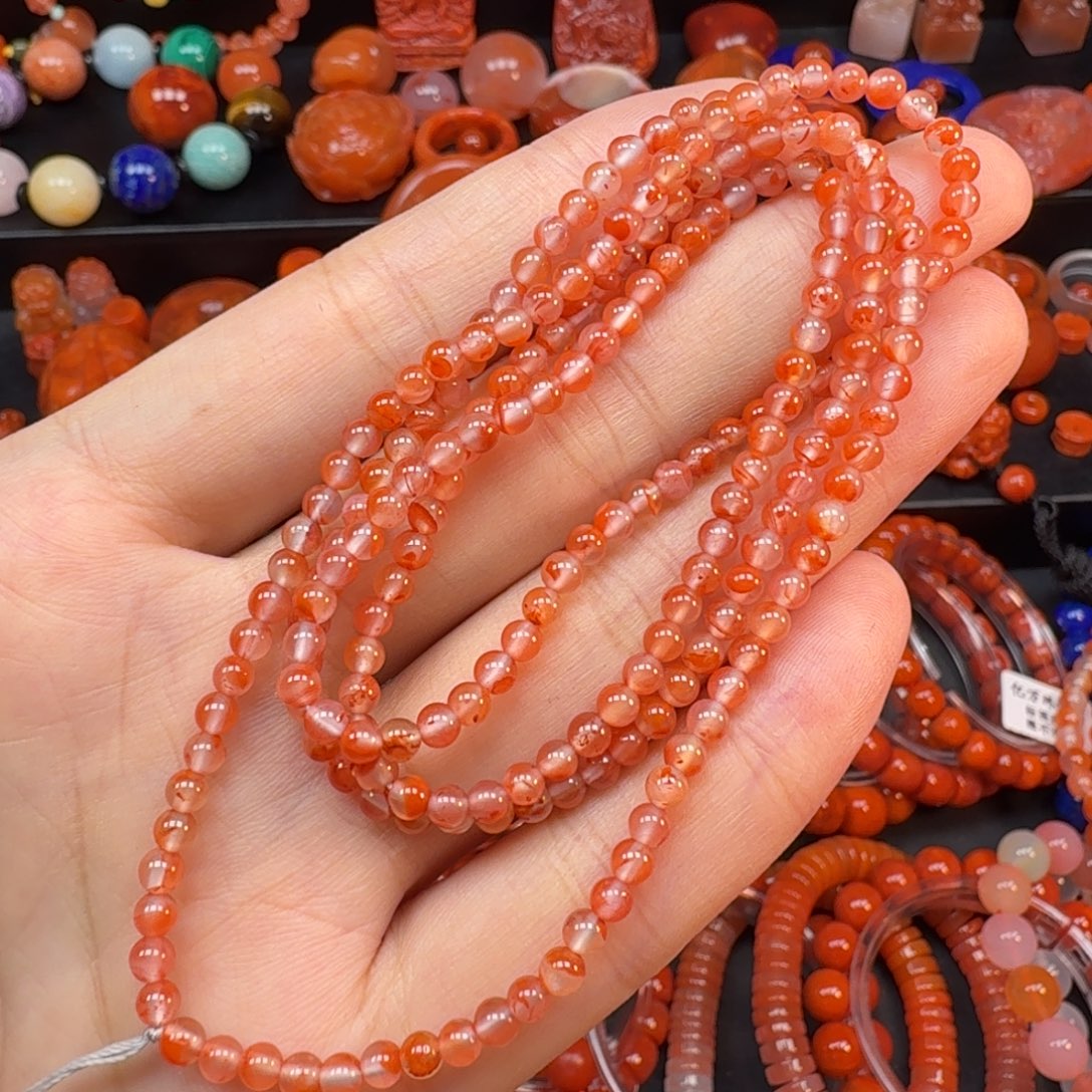 南红玛瑙未镶嵌小米珠