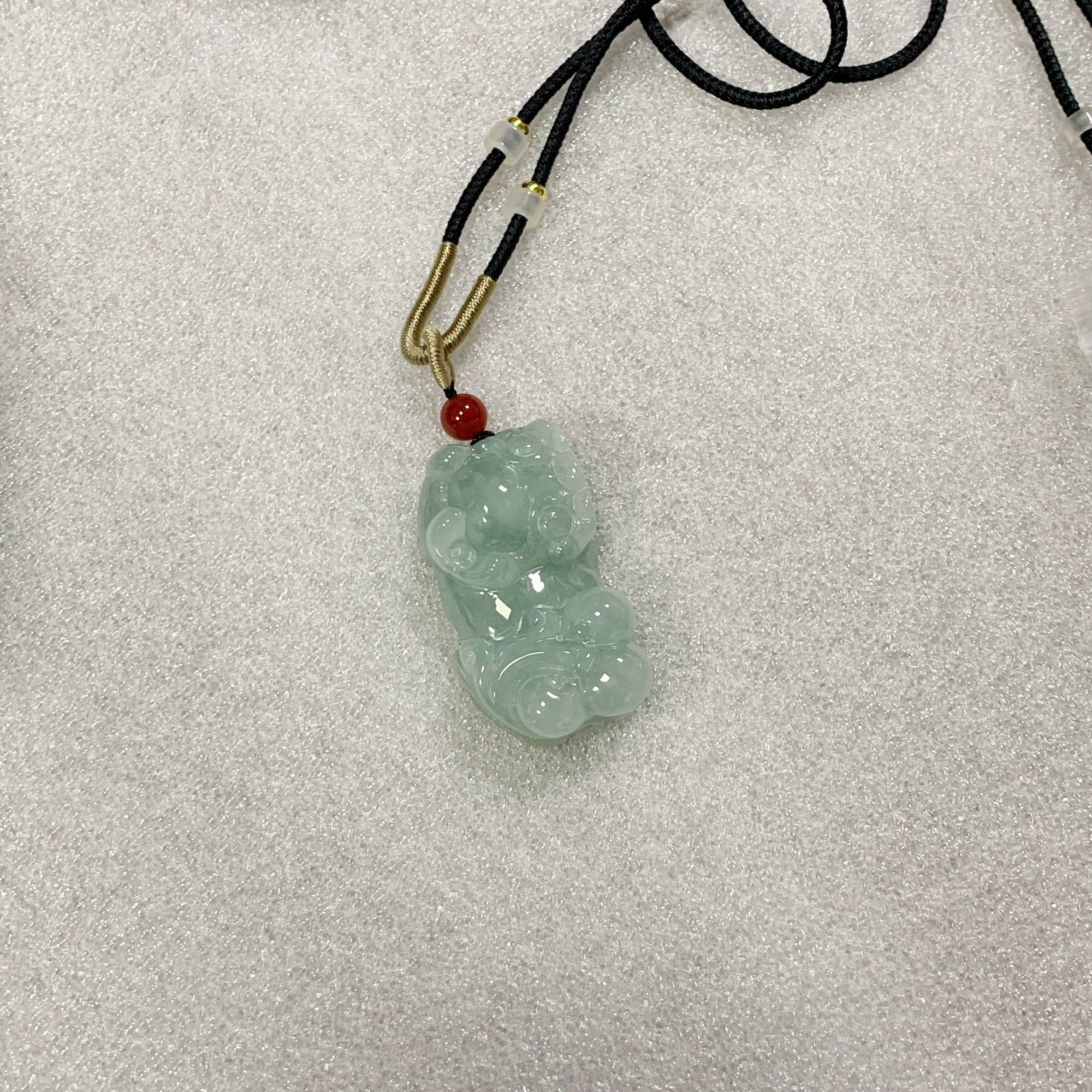 翡翠霸王貔貅挂件多样性发货