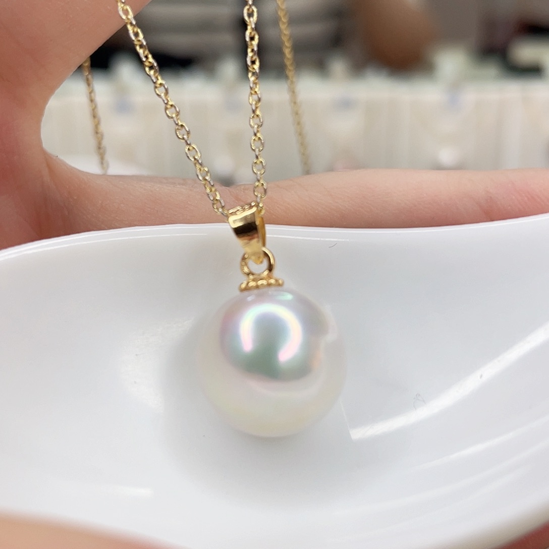 淡水珍珠未镶嵌吊坠(赠链)