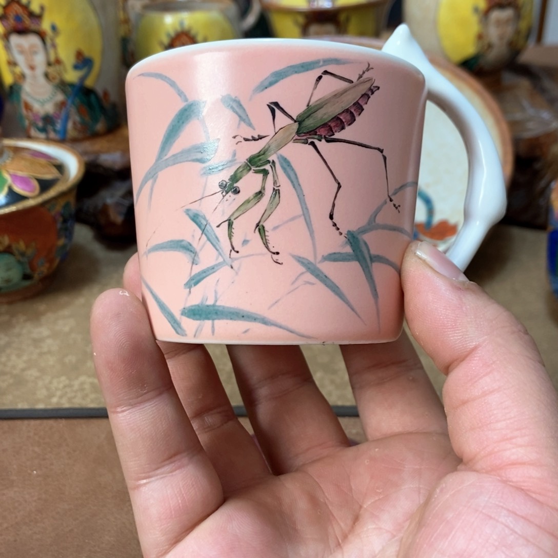 手工手工制作的螳螂杯