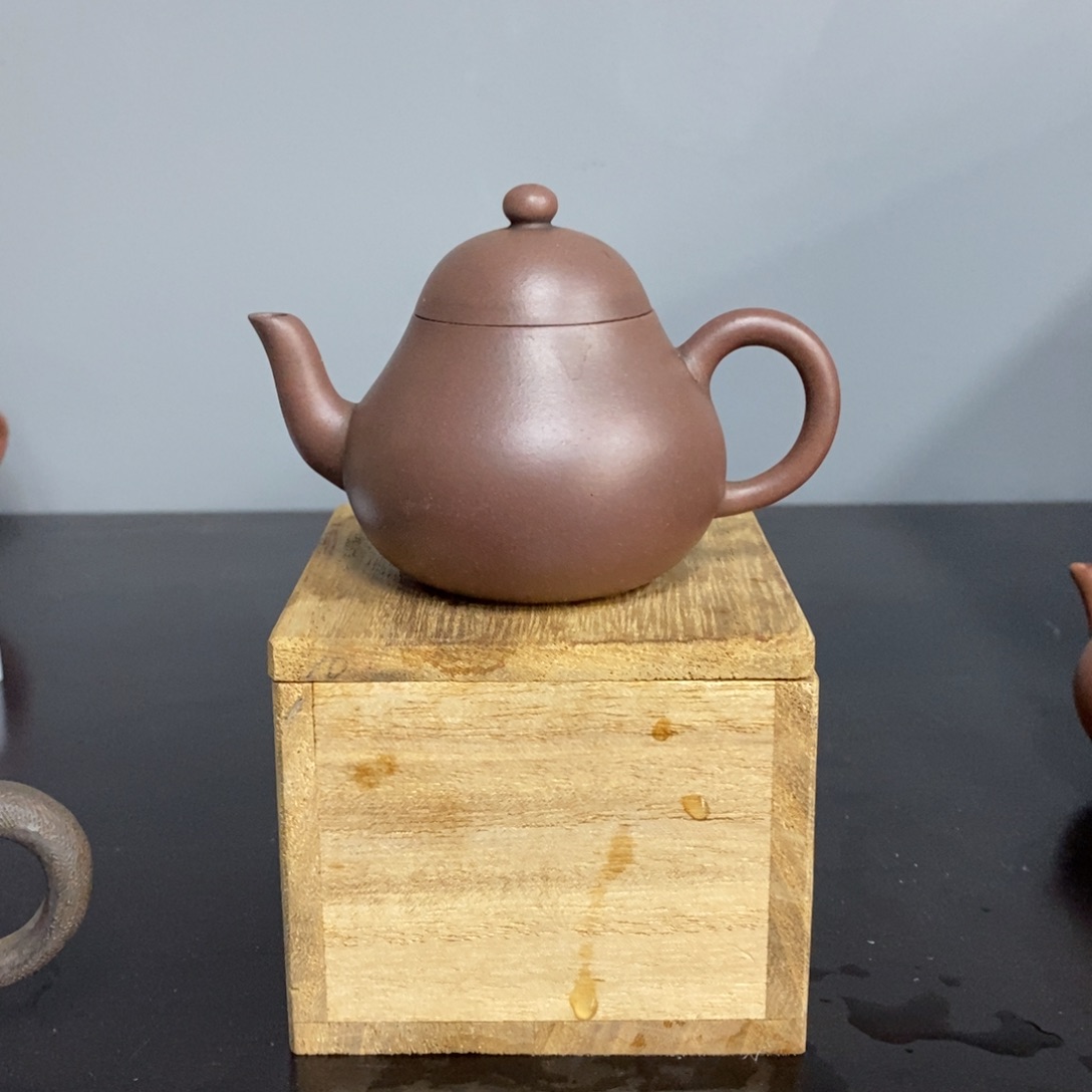 紫砂茶壶高梨125毫升紫泥