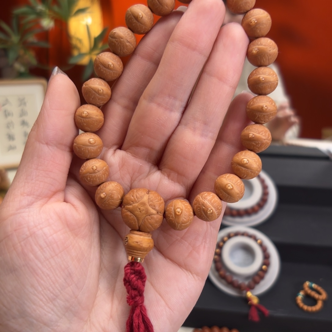 凤眼菩提吊坠11.5毫米铁籽单圈