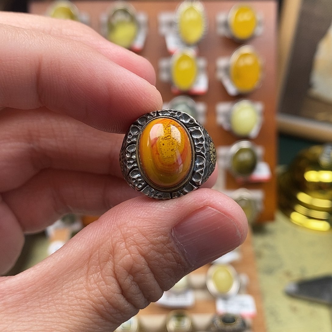 玛瑙/玉髓戒指未镶嵌