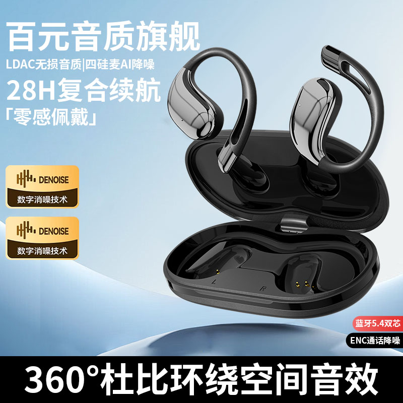 柏林之声新款挂耳式无线蓝牙耳机防水防汗不入耳高音质超长续航