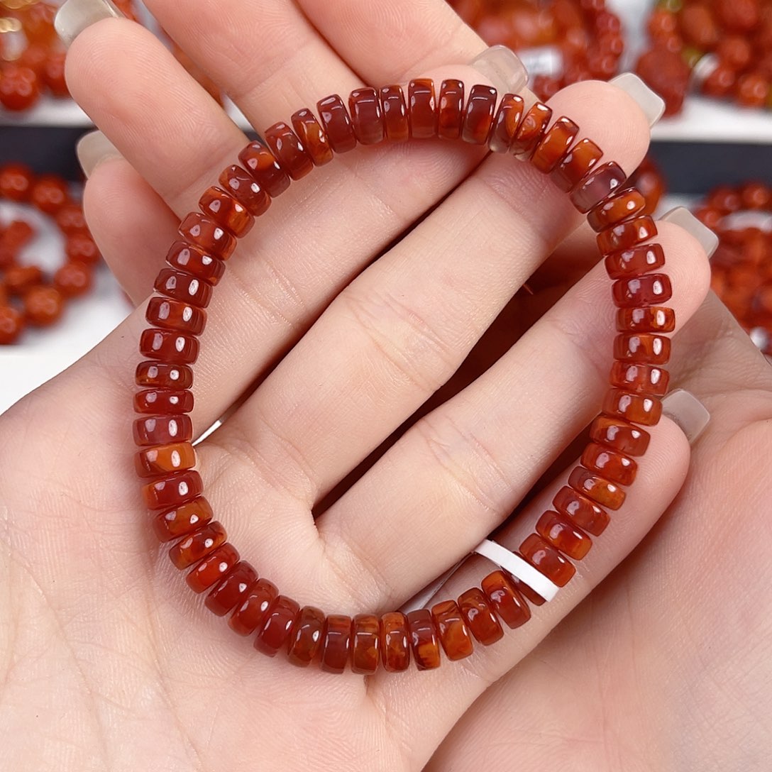 南红玛瑙未镶嵌瓦西精工片片7mm