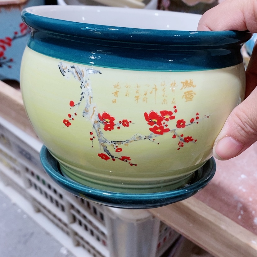 【闪购商品】红陶陶瓷多肉花盆