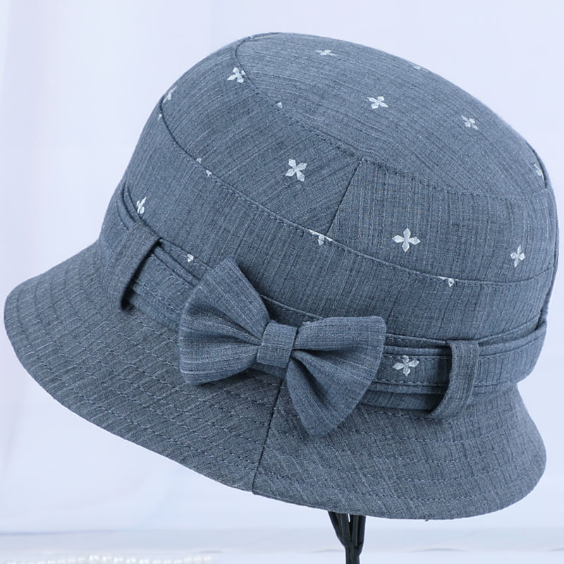 中老年人帽子女春秋季妈妈遮阳帽薄款老人盆帽奶奶透气布帽老太太