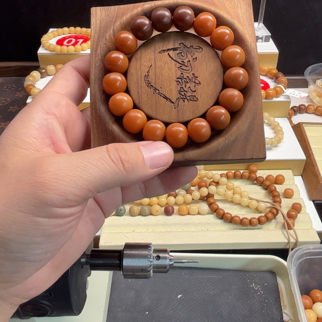 F***y吊坠菩提根/象牙果14×13苹果老料砂纸干磨单圈