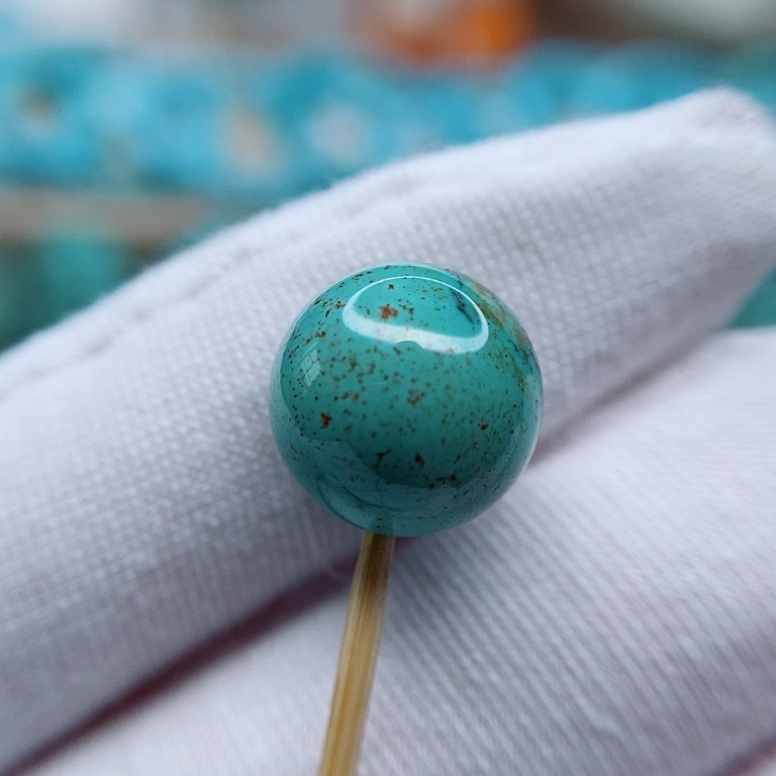 绿松石圆珠11.5未镶嵌