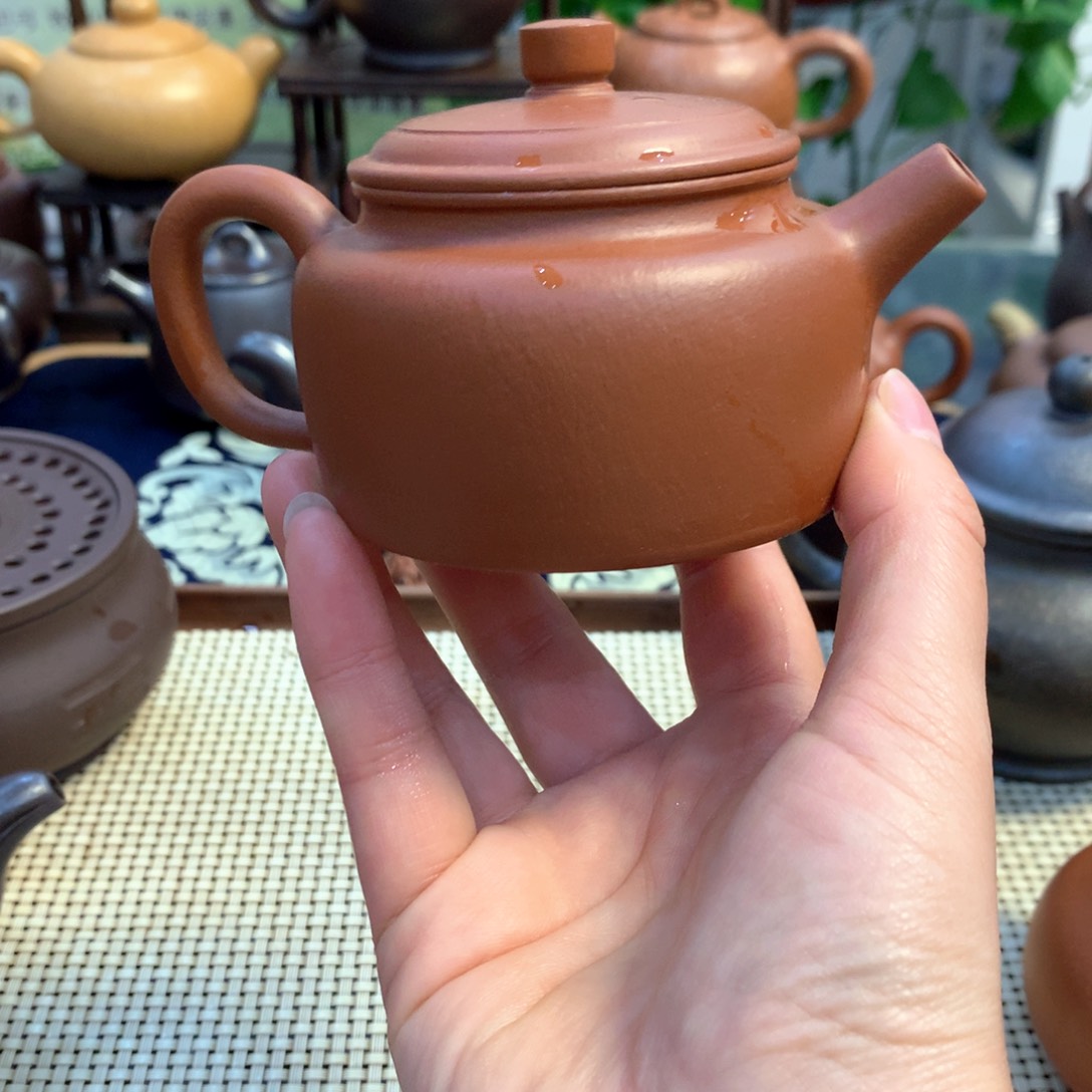 茶壶紫砂宜兴原矿朱泥150cc德忠