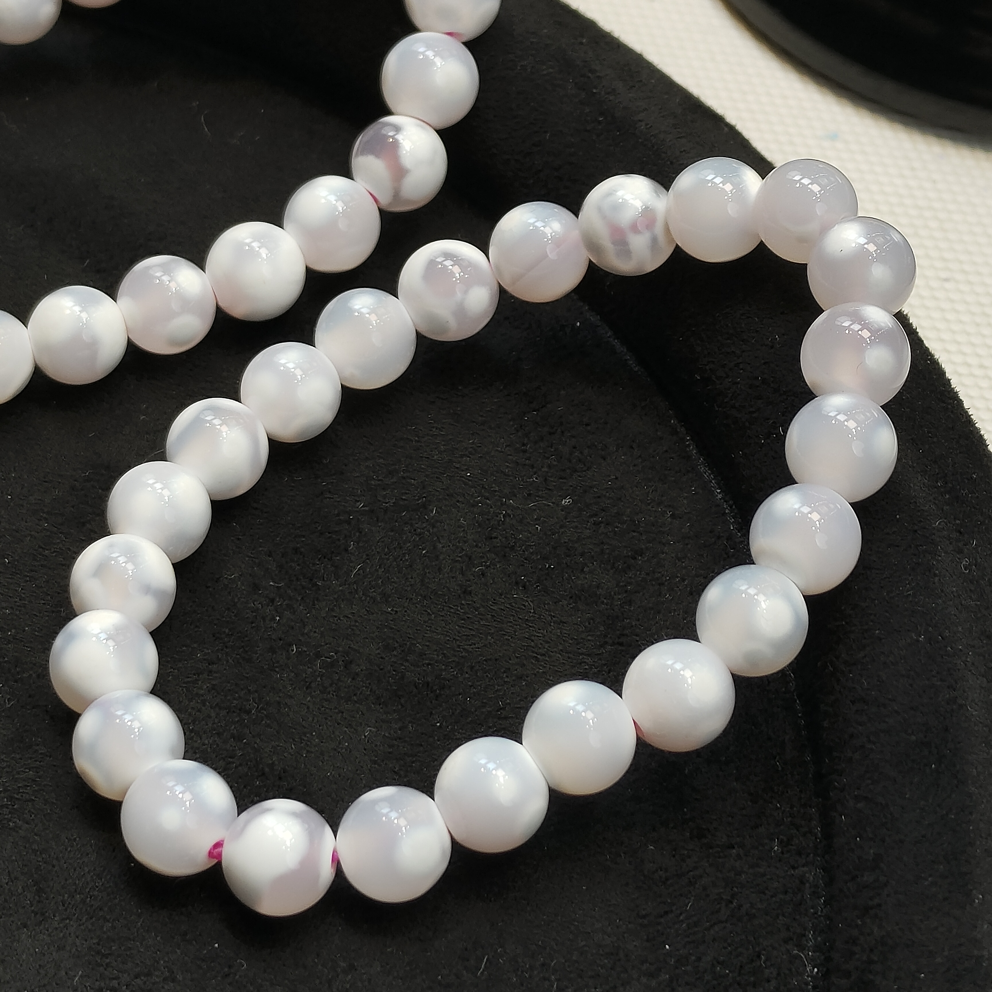 【老王优选】241116074275-天然雪花玛瑙手串多样性发一