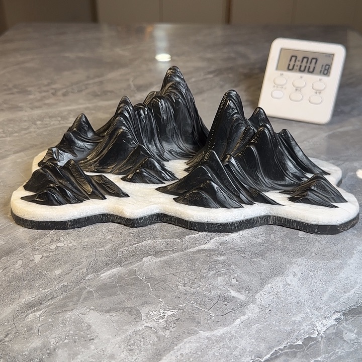 紫***四奇石茶宠鱼缸文房摆件 