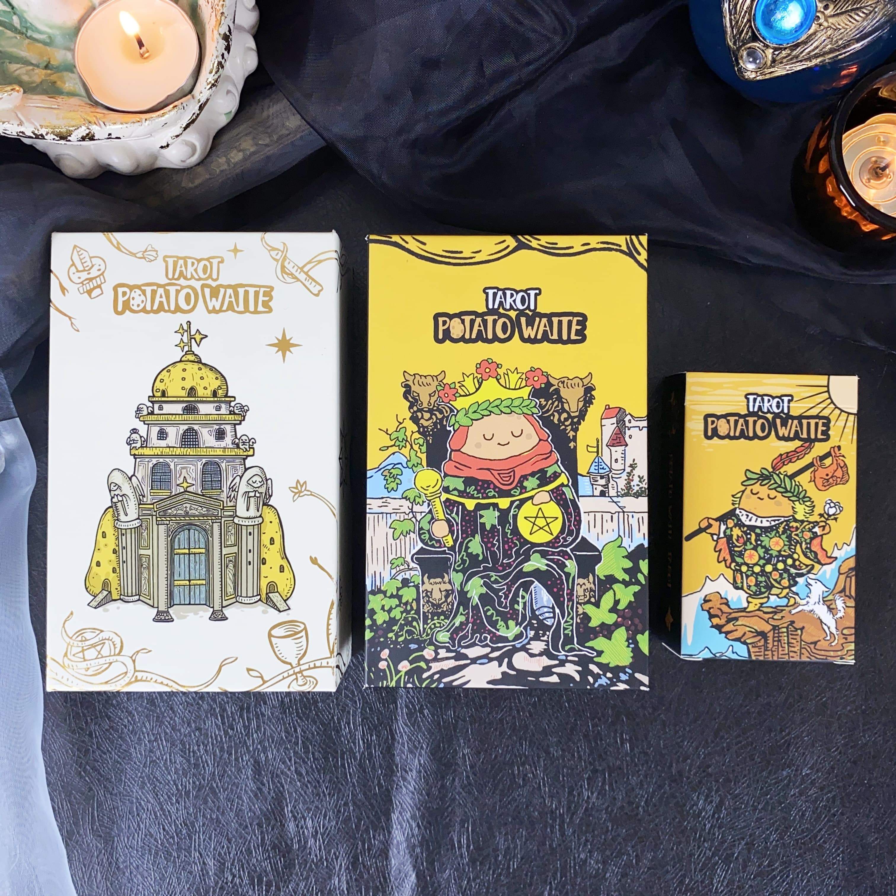 正版【土豆】伟特系塔罗牌Tarot黑芯纸卡牌桌游妙妙