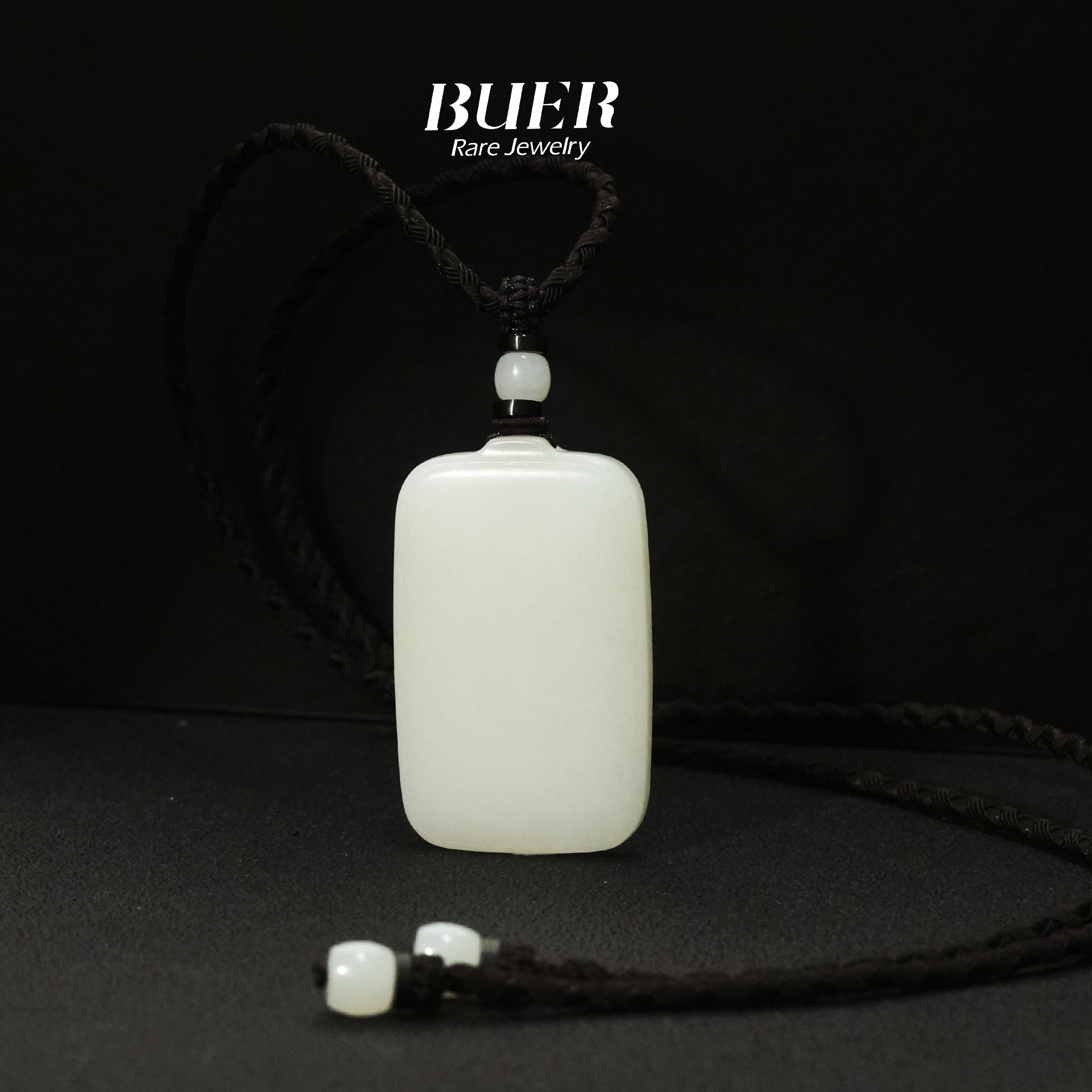 【不二】和田玉白玉DIY吊坠(无事牌)