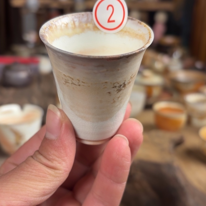 杯【瓷与故事】柴烧高白闻香杯