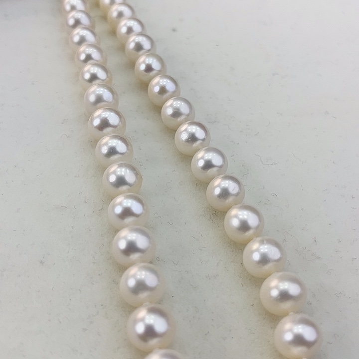 淡水珍珠颈饰银S925镶嵌卡8.9极光冷白高品