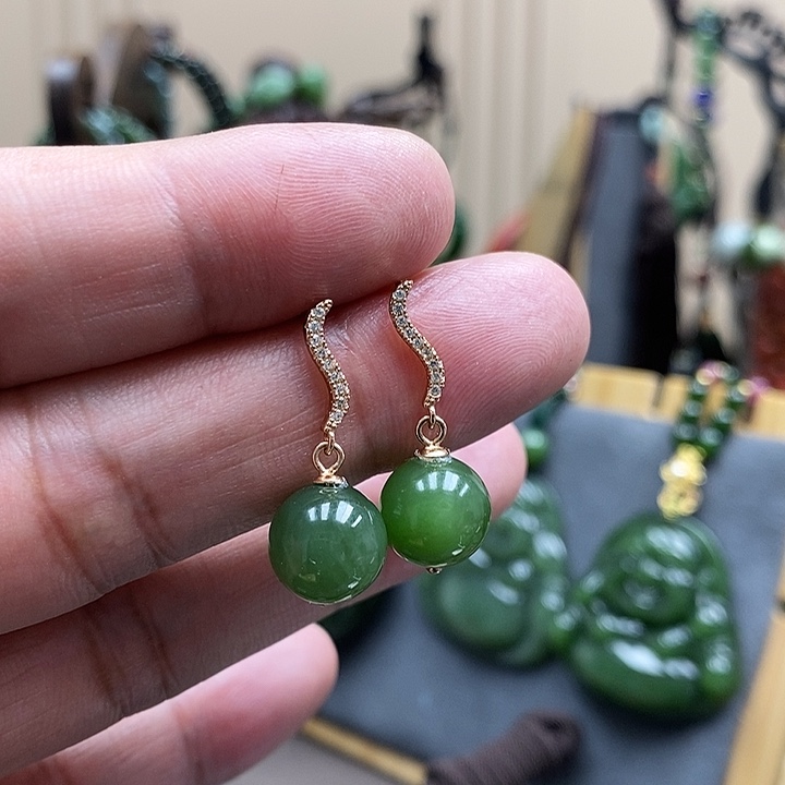 和田玉（碧玉）未镶嵌吊坠(赠链)