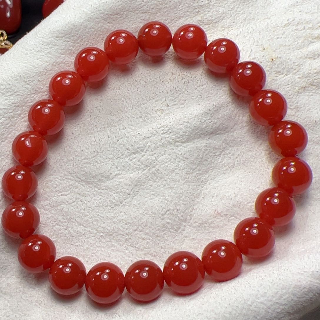南红玛瑙手串未镶嵌