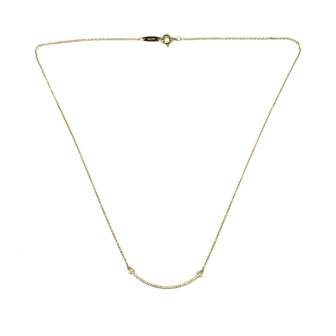 95新 Tiffany & Co./蒂芙尼 95新 蒂芙尼 笑脸 满钻 项链 6479