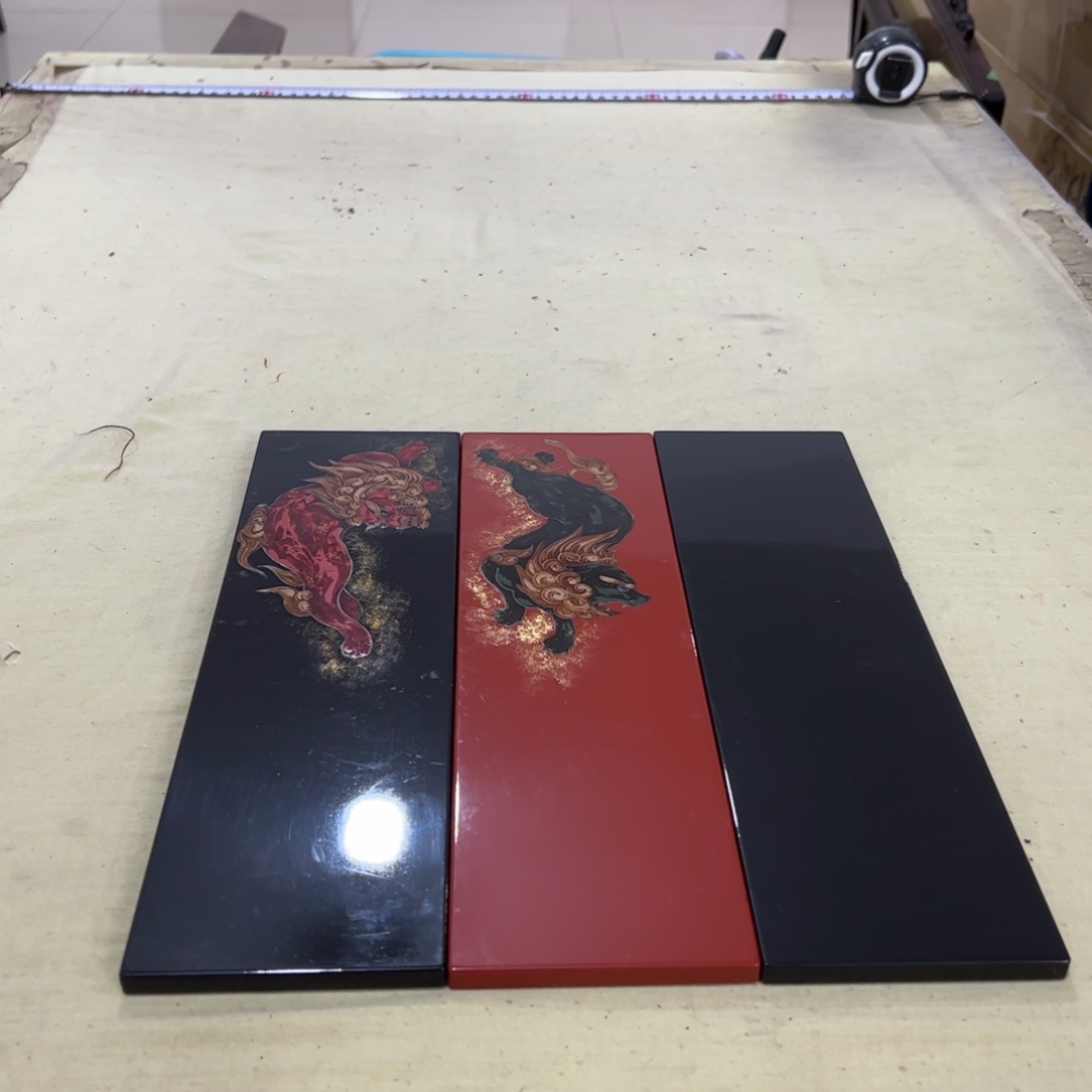 三***剑绘画屏风框画茶空间设计