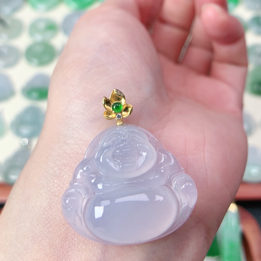 翡翠未镶嵌颈饰吊坠