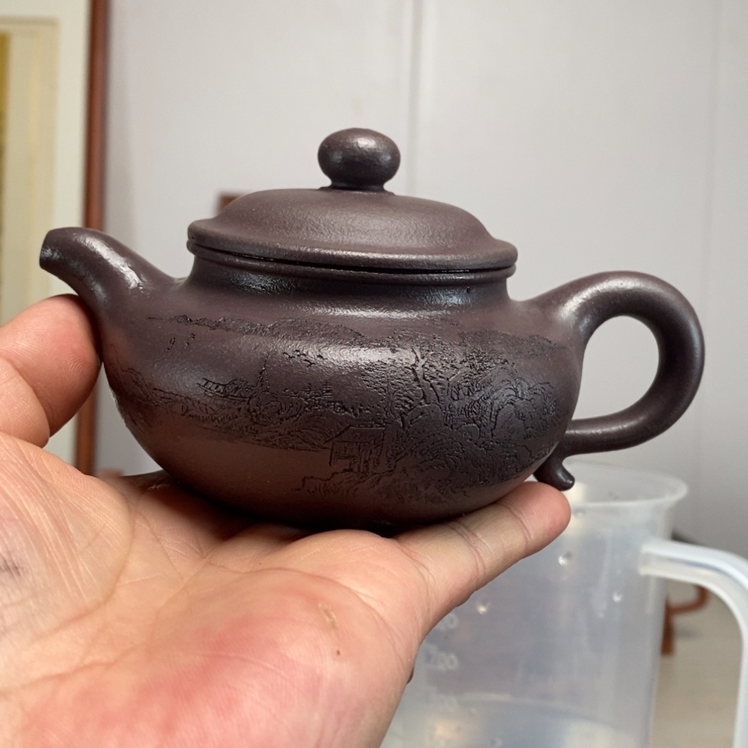 紫砂茶壶原矿泥料传统工艺制作