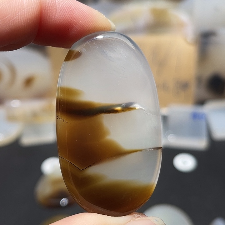 玛瑙/玉髓玉牌未镶嵌