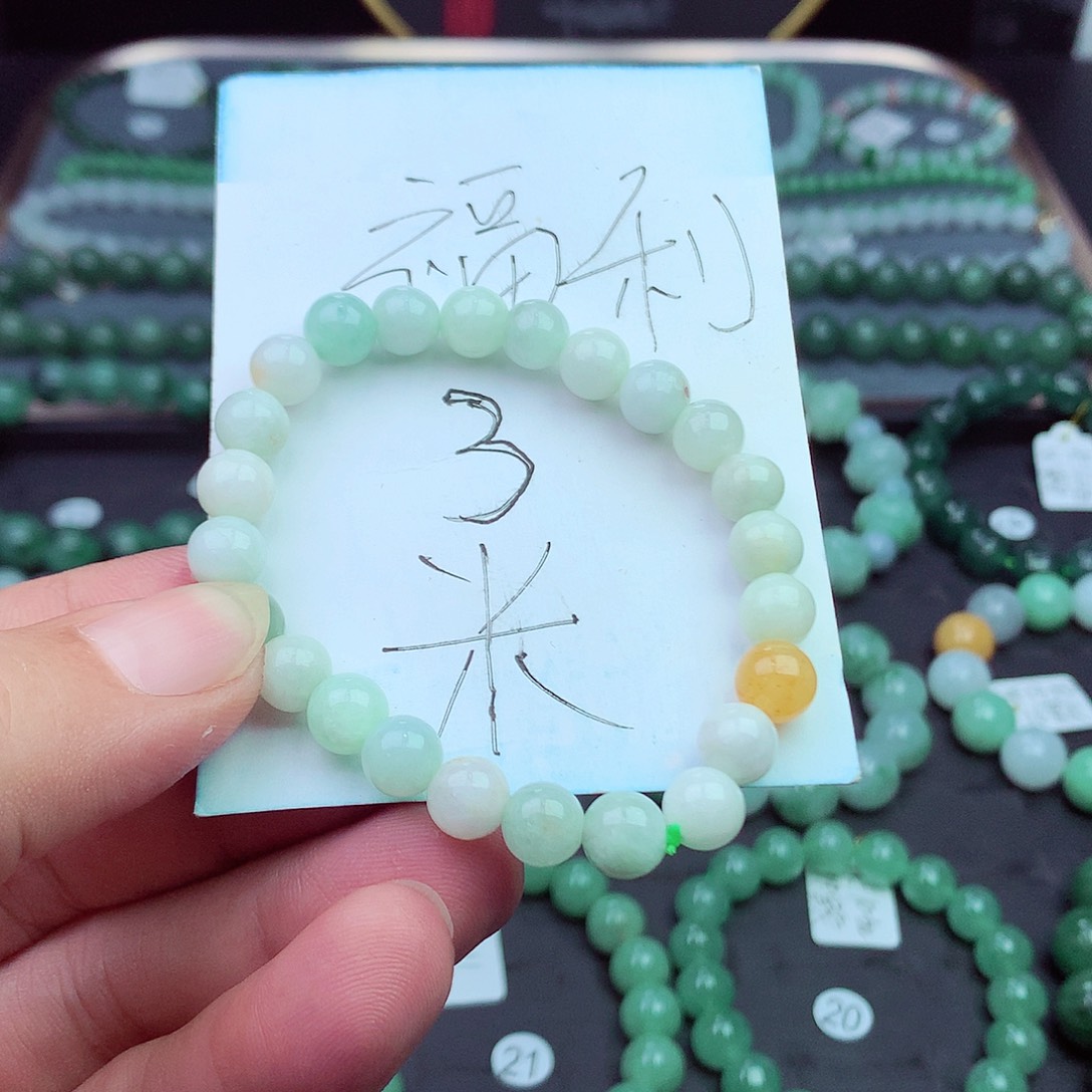 翡翠未镶嵌毛衣链