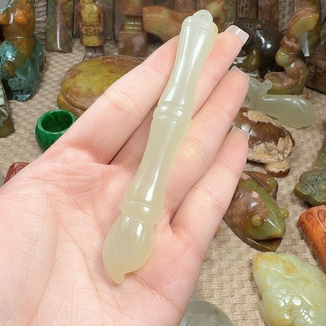 白玉菩提吊坠挂件