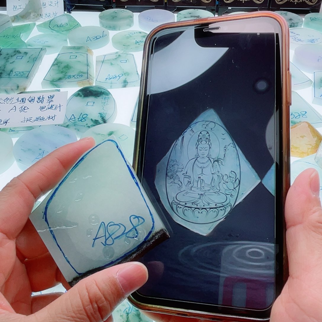 定制翡翠未镶嵌天然缅甸翡翠A货