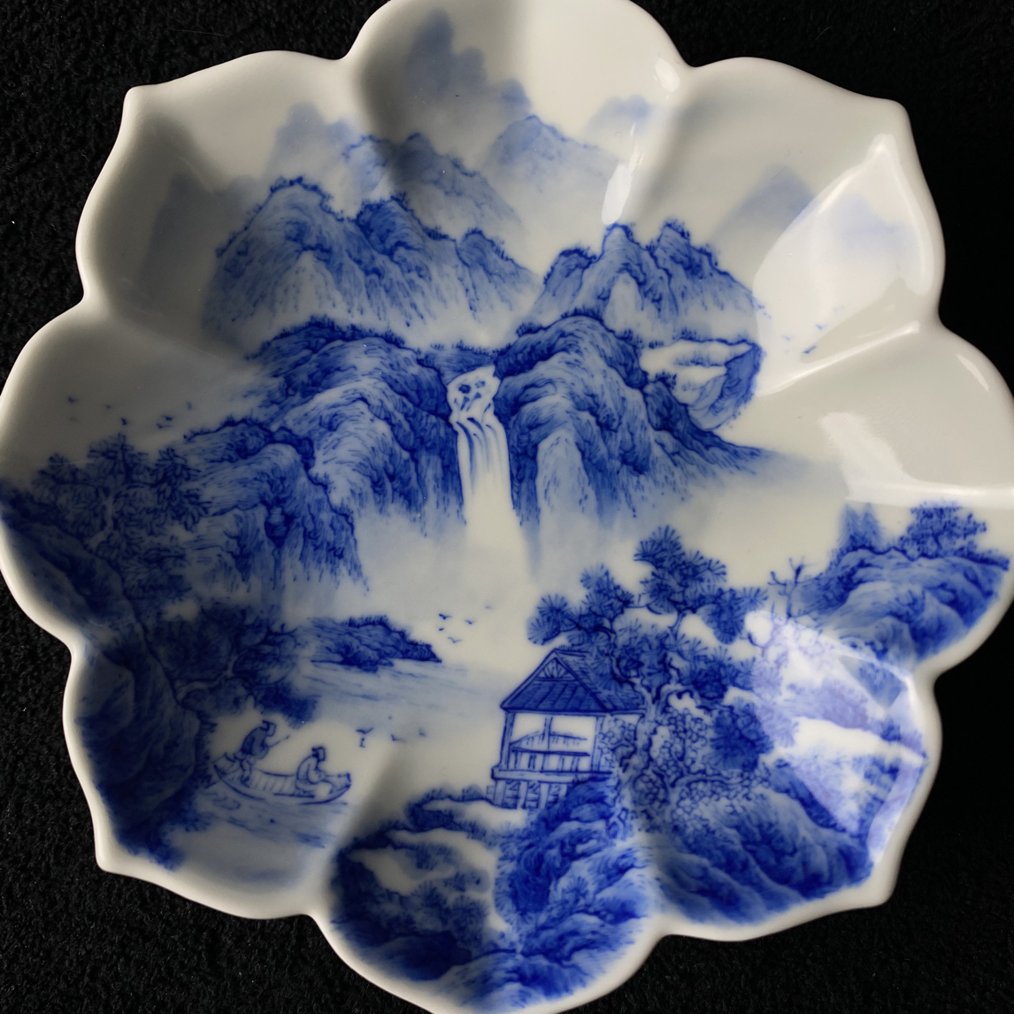 景德镇手工手绘精品小连花底托