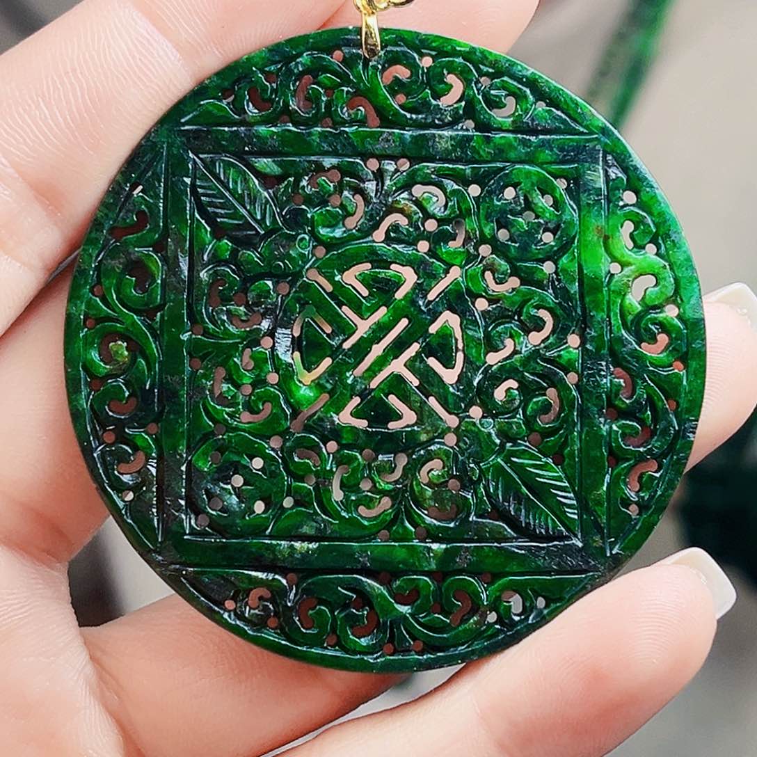 颈饰银S925镶嵌翡翠多样性