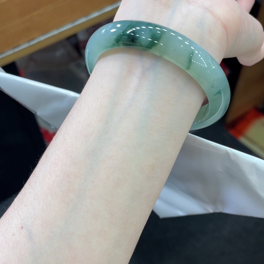 未镶嵌手镯翡翠卡55.7冰飘花