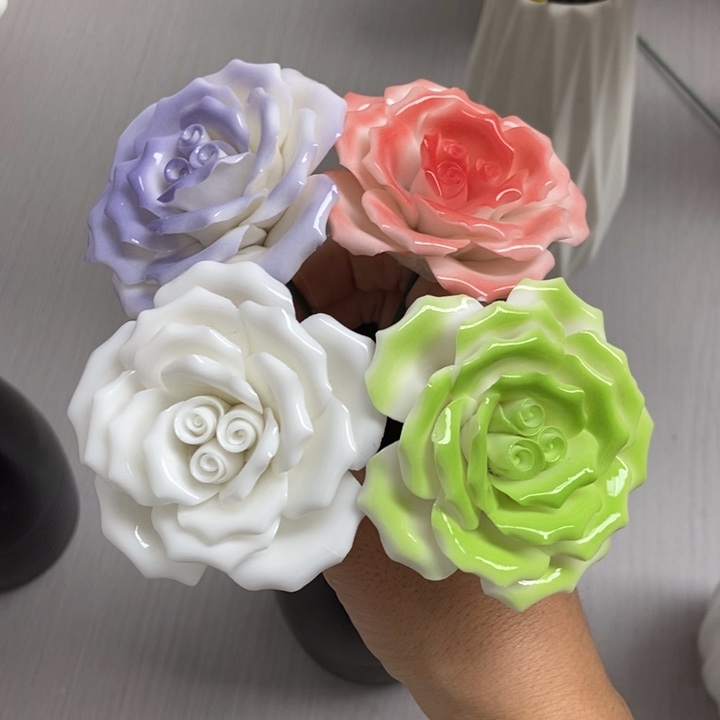陶瓷手工制作 陶瓷花
