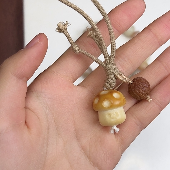 哒***啦菩提根/象牙果手串卡21蘑菇挂件