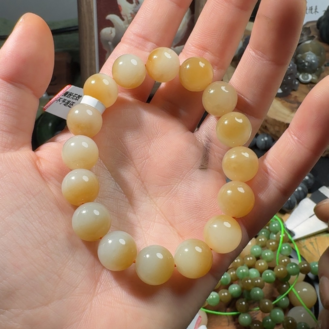 和田玉手串未镶嵌